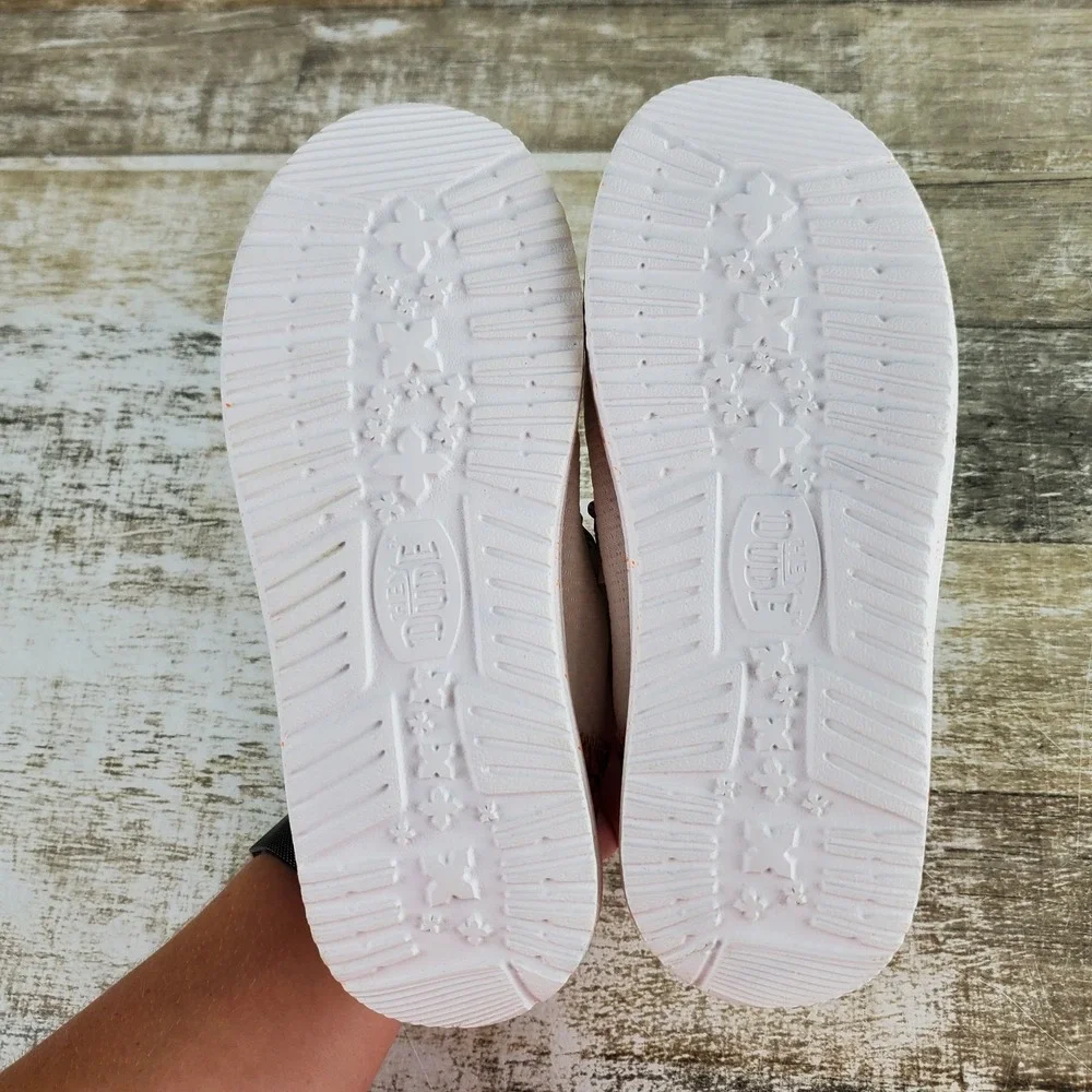 Hey Dude Wally Funk Sport Kids Loafer Shoes Sz 13 C13 White Comfort Round Toe